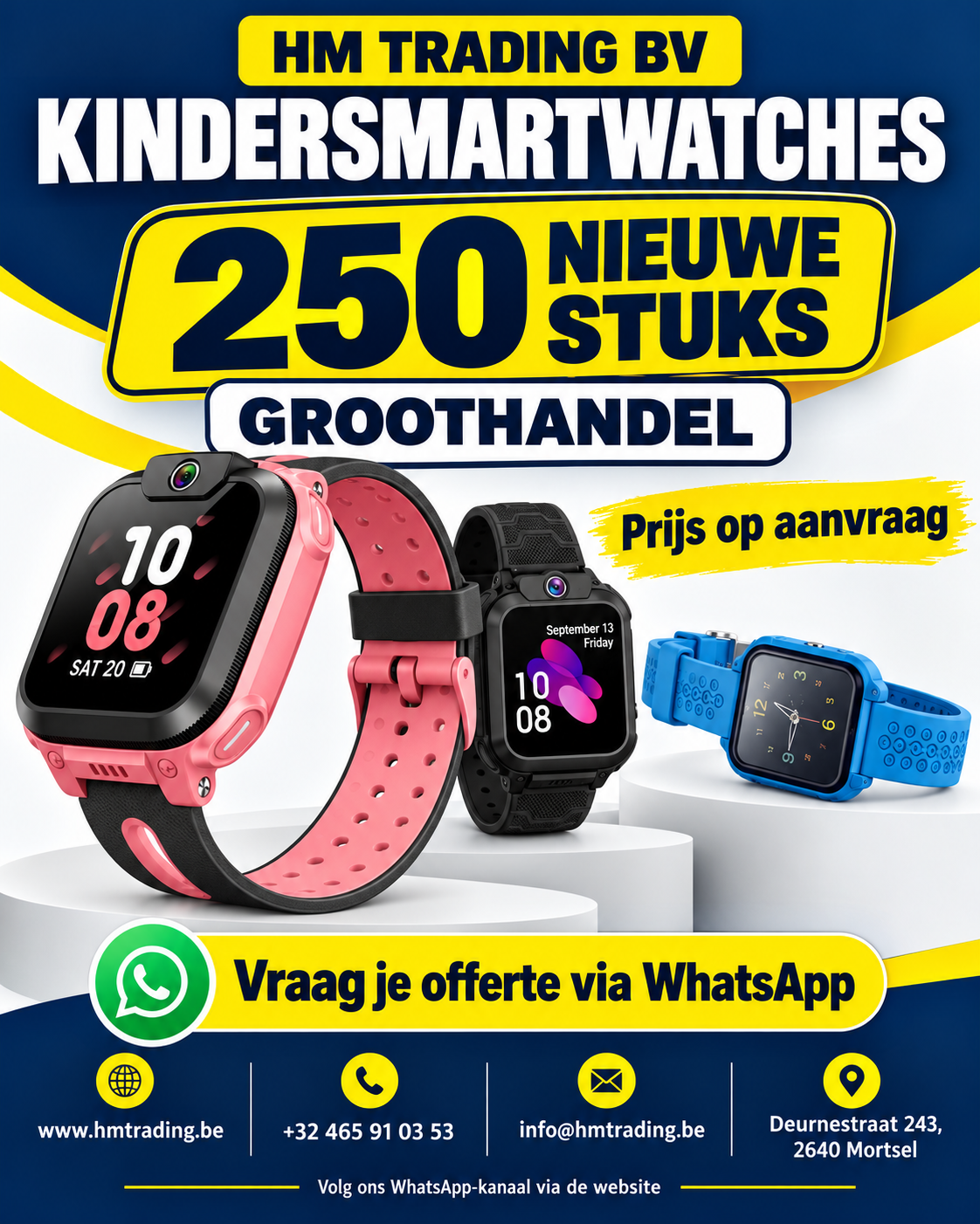 250 nieuwe kindersmartwatches