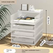 Desktop Bestand Rack Metalen Dossier Doos Opbergrek Metalen Meerlaags Bestand Map Rack Opslagdoos Boekenplank Kantoor Data Sorteren - AliExpress 21